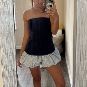 REVOLVE brand - Line & Dot Navy Strapless Mini Dress